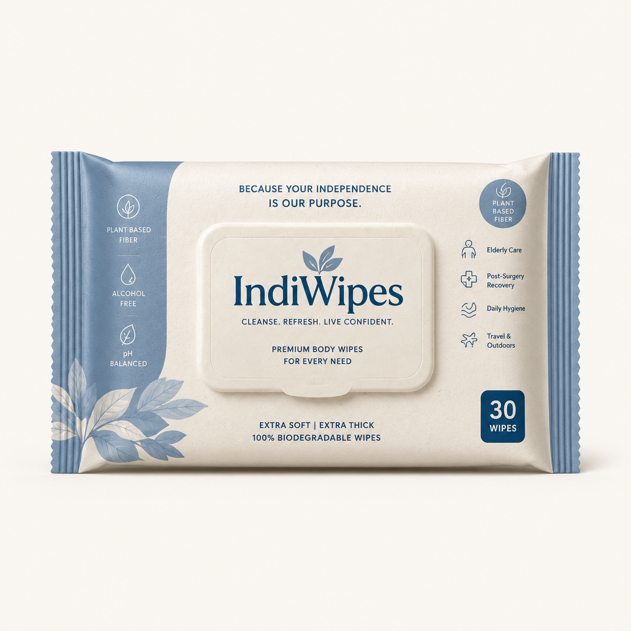 IndiWipes™ Premium Adult Body Wipes