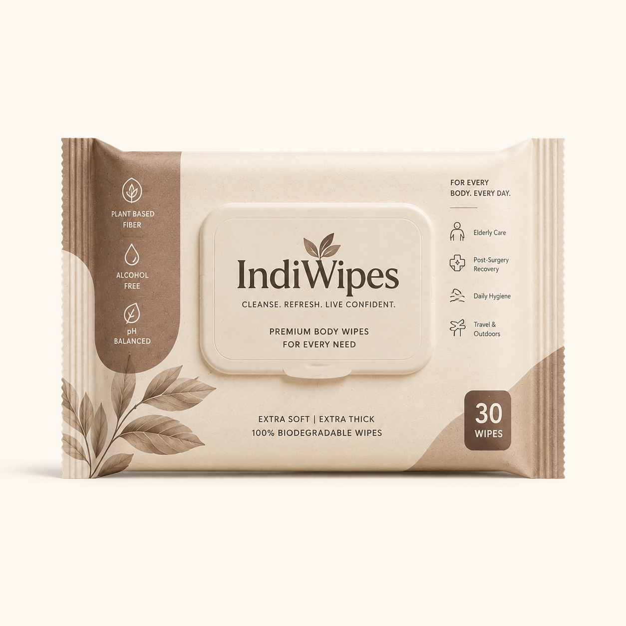 IndiWipes™ Premium Adult Body Wipes