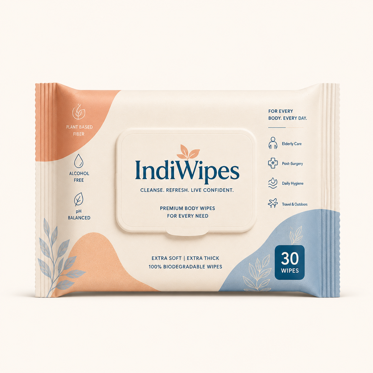 IndiWipes™ Premium Adult Body Wipes
